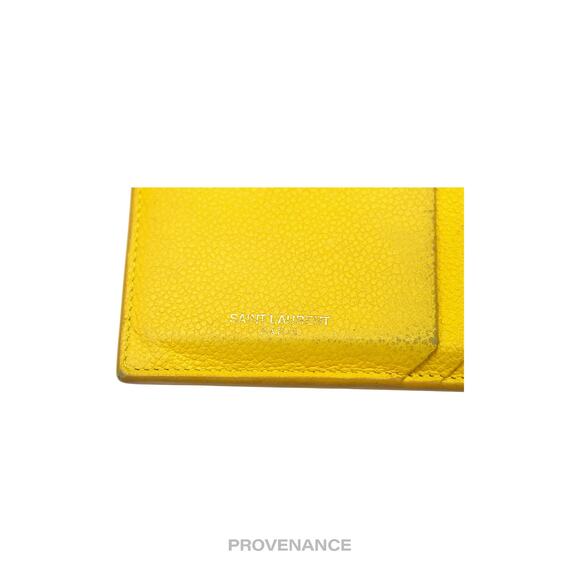 🔴 Saint Laurent Paris SLP Fragment Zip Card Wallet - Yellow - Picture 6 of 9